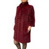 DENYSSE WOMENS REX FUR BORDEAUX