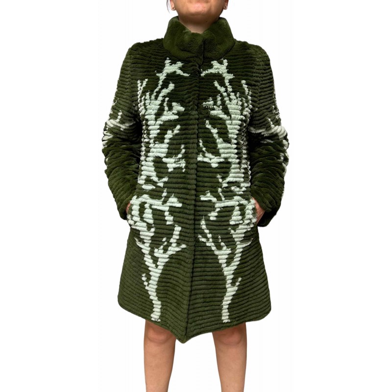 FOREST ΓΥΝΑΙΚΕΙΑ ΓΟΥΝΑ REX ΔΙΠΛΗΣ ΟΨΗΣ ΠΡΑΣΙΝΗ