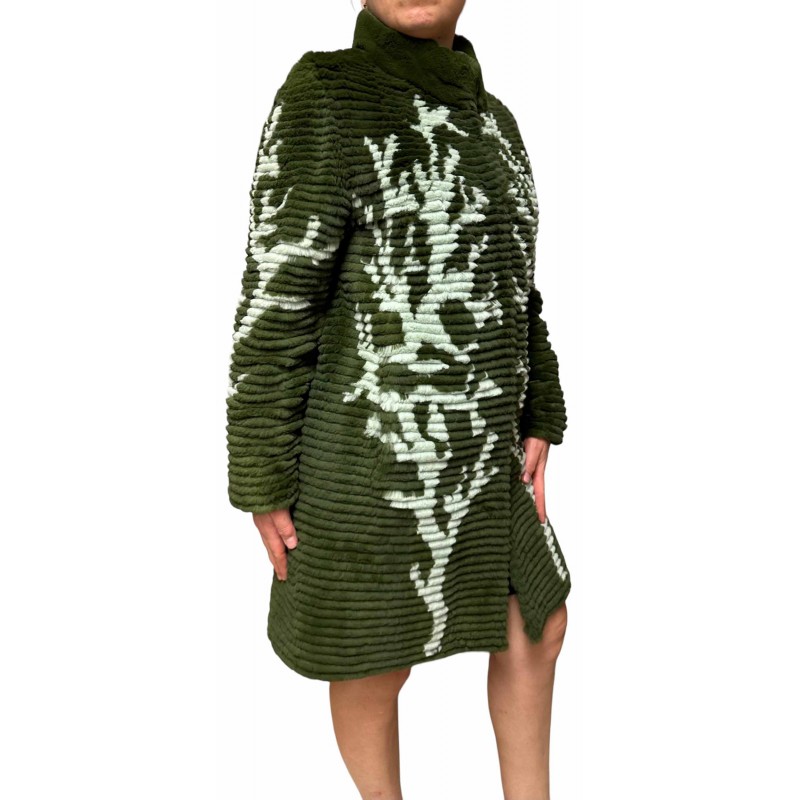 FOREST ΓΥΝΑΙΚΕΙΑ ΓΟΥΝΑ REX ΔΙΠΛΗΣ ΟΨΗΣ ΠΡΑΣΙΝΗ FOREST ΓΥΝΑΙΚΕΙΑ ΓΟΥΝΑ REX ΔΙΠΛΗΣ ΟΨΗΣ ΠΡΑΣΙΝΗ