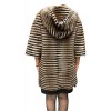 FRENCH WOMENS MINK-REX FUR BROWN