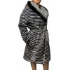 GALEA WOMENS DOUBLE-SIDED MINK-REX FUR GREY-BLACK