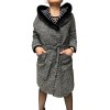 GALEA WOMENS DOUBLE-SIDED MINK-REX FUR GREY-BLACK
