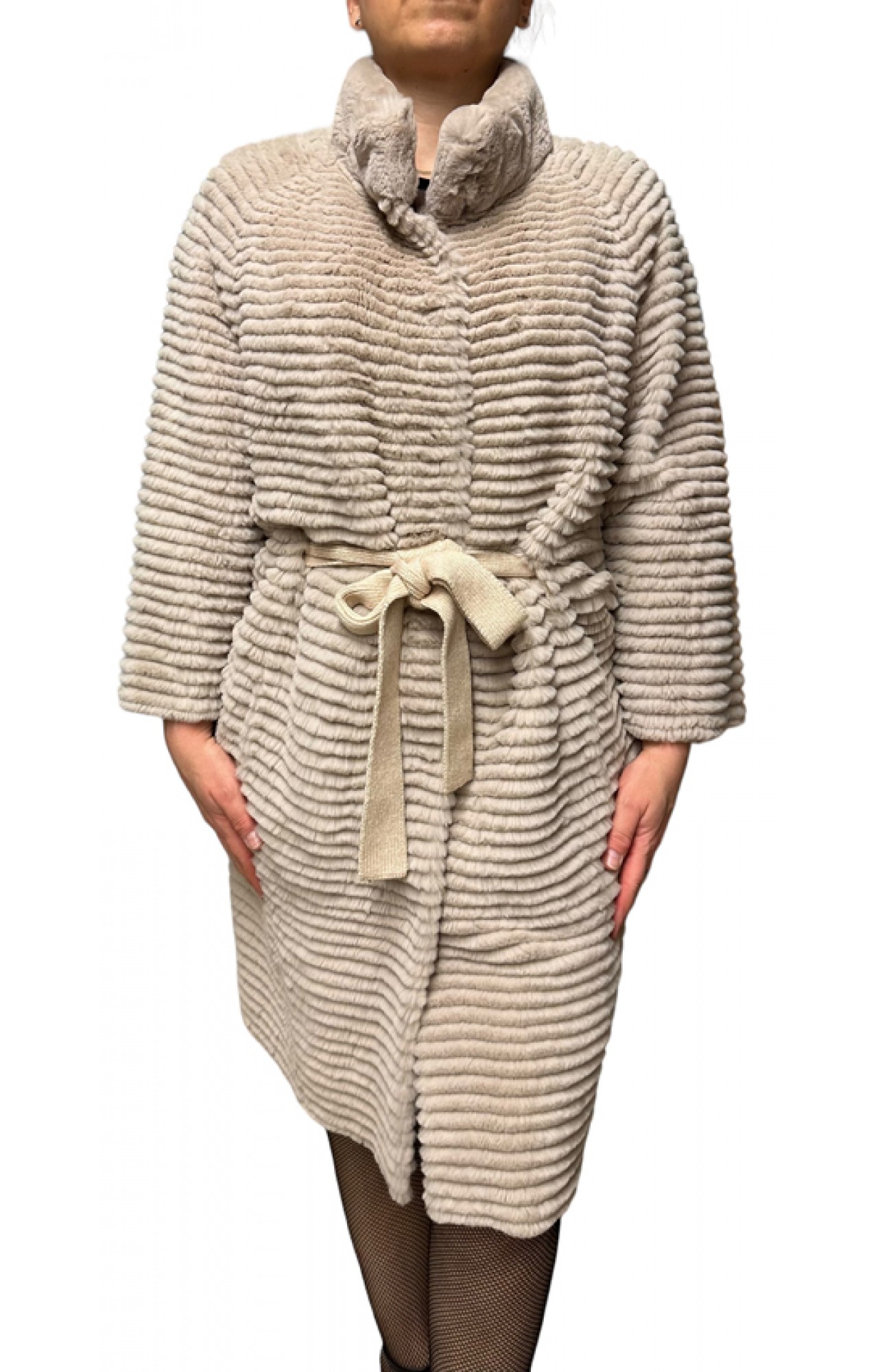 JENA BEIGE REX FUR WOMEN