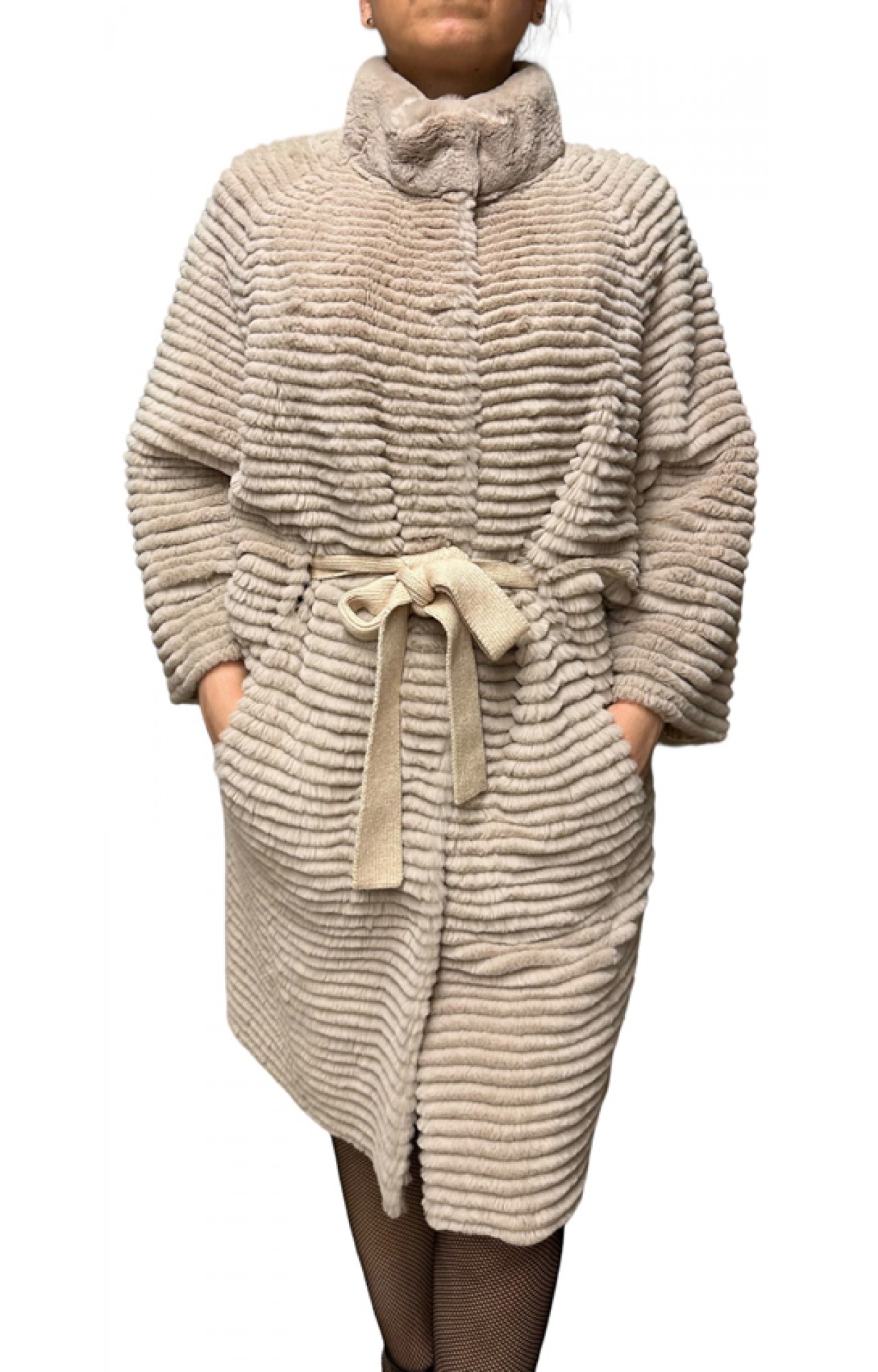 JENA BEIGE REX FUR WOMEN