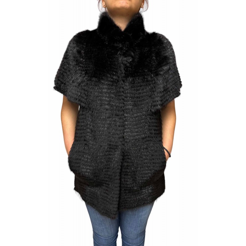 KAT ΓΥΝΑΙΚΕΙΑ ΚΟΝΤΟΜΑΝΙΚΗ ΓΟΥΝΑ MINK ΜΑΥΡΗ