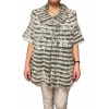 KYLIE WOMENS SHORT SLEEVES FOX-REX FUR GREY