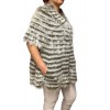 KYLIE WOMENS SHORT SLEEVES FOX-REX FUR GREY