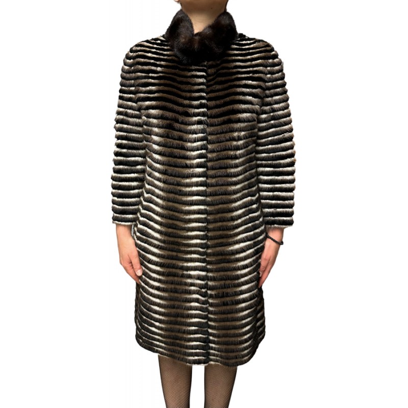 LAVENDER ΓΥΝΑΙΚΕΙΑ ΓΟΥΝΑ MINK-REX ΜΑΥΡΟ-ΚΑΦΕ