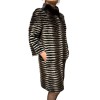 LAVENDER WOMENS MINK-REX FUR BLACK-BROWN