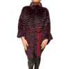 LEXIE WOMENS REX-MINK BORDEAUX FUR