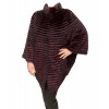 LEXIE WOMENS REX-MINK BORDEAUX FUR