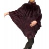 LEXIE WOMENS REX-MINK BORDEAUX FUR