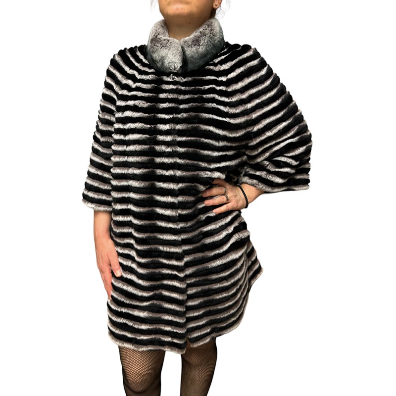 LORETTE ΓΥΝΑΙΚΕΙΑ ΓΟΥΝΑ REX ΜΑΥΡΟ-ΓΚΡΙ