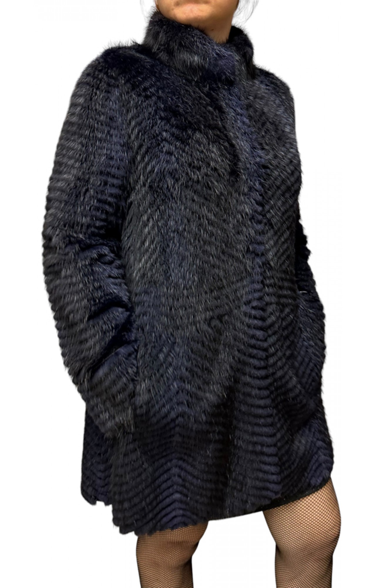 LORY WOMENS BLUE MINK FUR