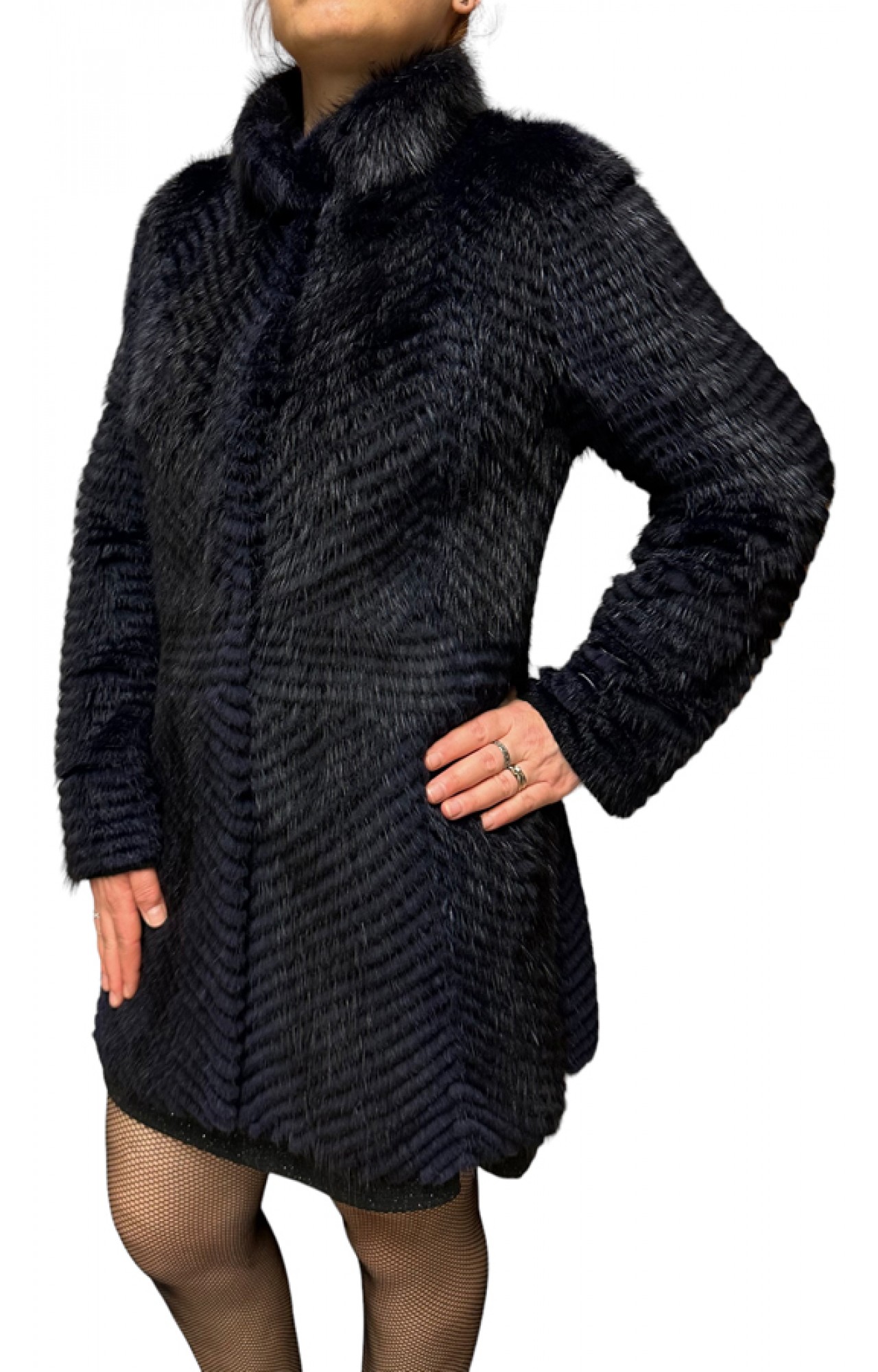 LORY WOMENS BLUE MINK FUR