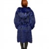 MARIA WOMENS FOX FUR BLUE