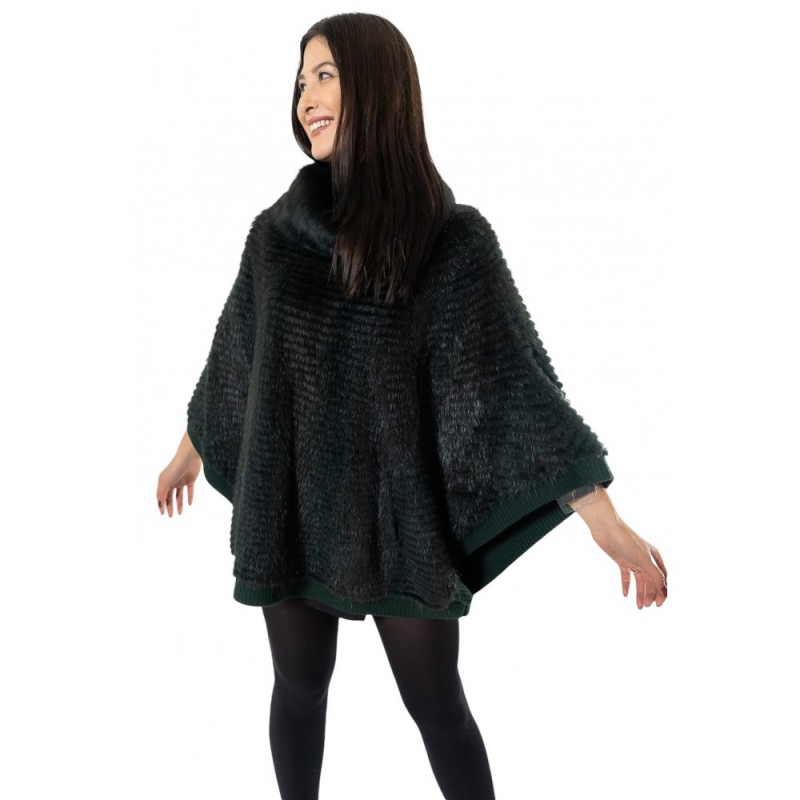 1005D ΠΡΑΣΙΝΟ ΓΥΝΑΙΚΕΙΟ ΠΟΝΤΣΟ MINK