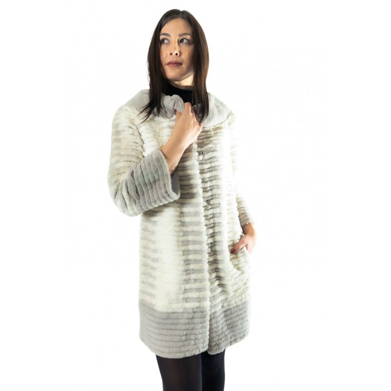 1136A ΓΟΥΝΑ ΓΥΝΑΙΚΕΙΑ  REX ΛΕΥΚΟ-ΓΚΡΙ