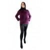 MILOS WOMENS JACKET NATURAL FUR MINK PURLE