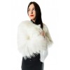 U-057 WOMENS FOX FUR WHITE
