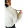 U-057 WOMENS FOX FUR WHITE