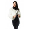 U-057 WOMENS FOX FUR WHITE