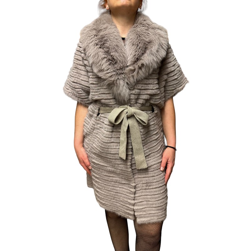 1979A WOMENS BEIGE REX-MINK FUR