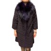 MIKA WOMENS PURPLE REX FUR