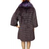 MIKA WOMENS PURPLE REX FUR
