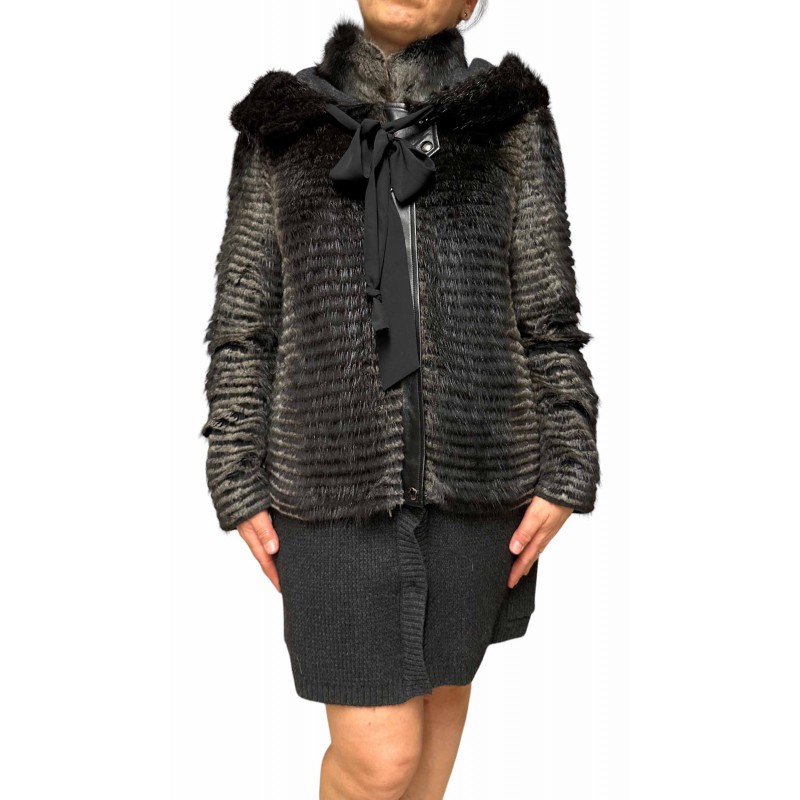 NAPOLI ΓΥΝΑΙΚΕΙΑ ΓΟΥΝΑ MINK ΜΑΥΡΗ