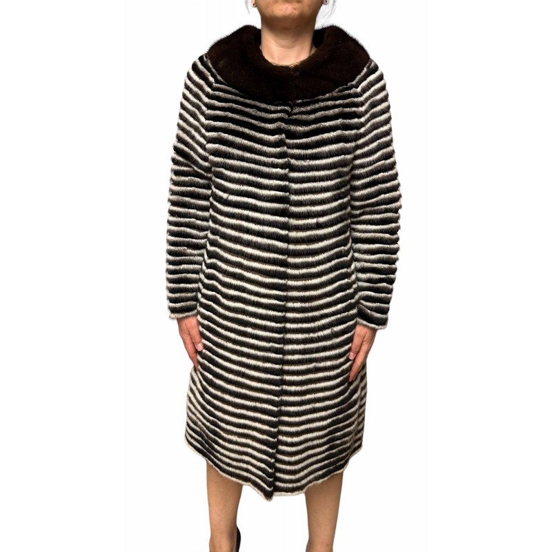 NIGEL ΓΥΝΑΙΚΕΙΑ ΓΟΥΝΑ MINK-REX ΚΑΦΕ-ΜΠΕΖ