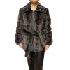 Q-CL48 WOMENS GREY MINK FUR