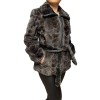 Q-CL48 WOMENS GREY MINK FUR