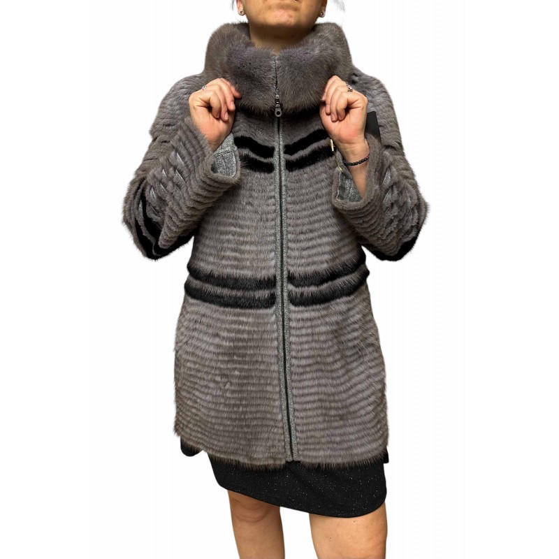 RIGA ΓΥΝΑΙΚΕΙΑ ΓΟΥΝΑ MINK ΓΚΡΙ RIGA ΓΥΝΑΙΚΕΙΑ ΓΟΥΝΑ MINK ΓΚΡΙ