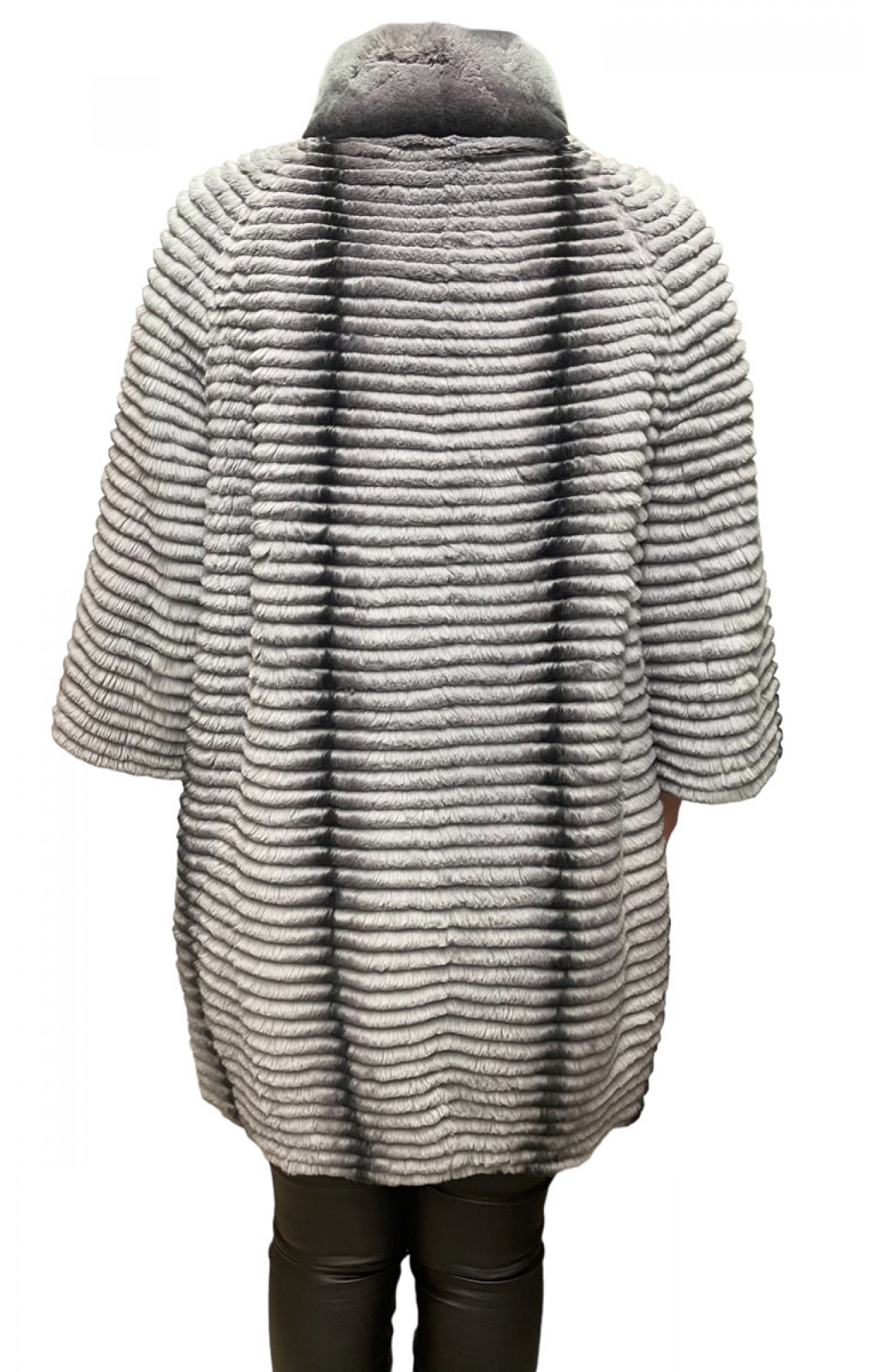 ROMINA WOMENS REX FUR GREY