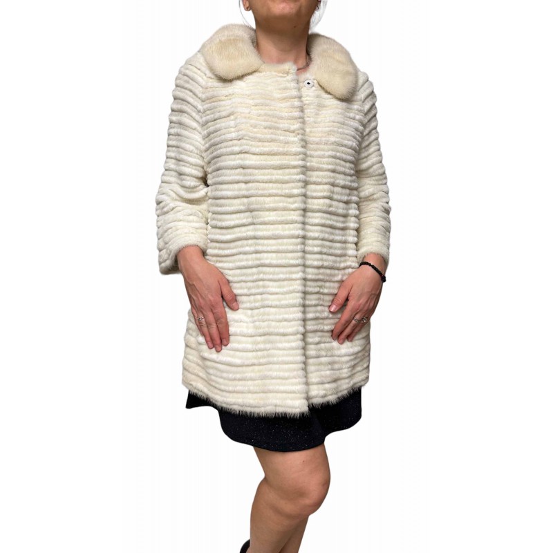 SNOW ΓΥΝΑΙΚΕΙΑ ΓΟΥΝΑ MINK-REX ΛΕΥΚΗ