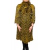 STAR WOMENS BROWN FOX FUR WITH BLONDE
