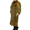 STAR WOMENS BROWN FOX FUR WITH BLONDE