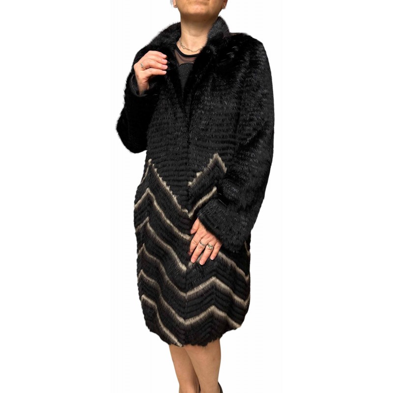 STONE ΓΥΝΑΙΚΕΙΑ ΓΟΥΝΑ MINK ΜΑΥΡΗ STONE ΓΥΝΑΙΚΕΙΑ ΓΟΥΝΑ MINK ΜΑΥΡΗ