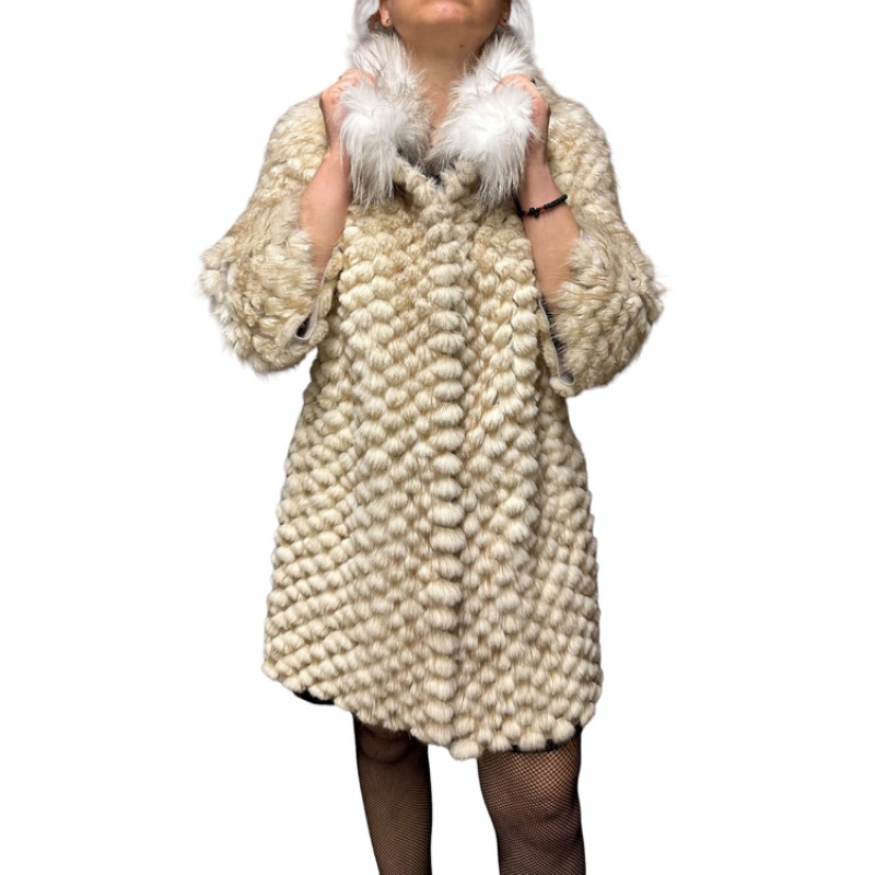 THASOS WOMENS BEIGE MINK FUR