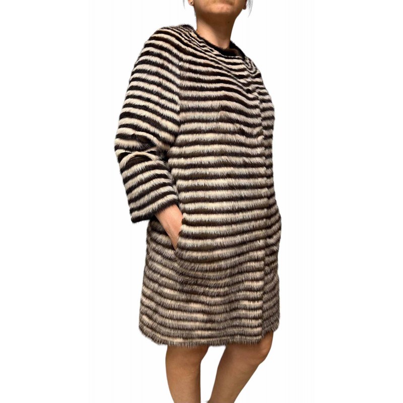 VIENNA ΓΥΝΑΙΚΕΙΑ ΓΟΥΝΑ MINK ΜΠΕΖ-ΚΑΦΕ VIENNA ΓΥΝΑΙΚΕΙΑ ΓΟΥΝΑ MINK ΜΠΕΖ-ΚΑΦΕ