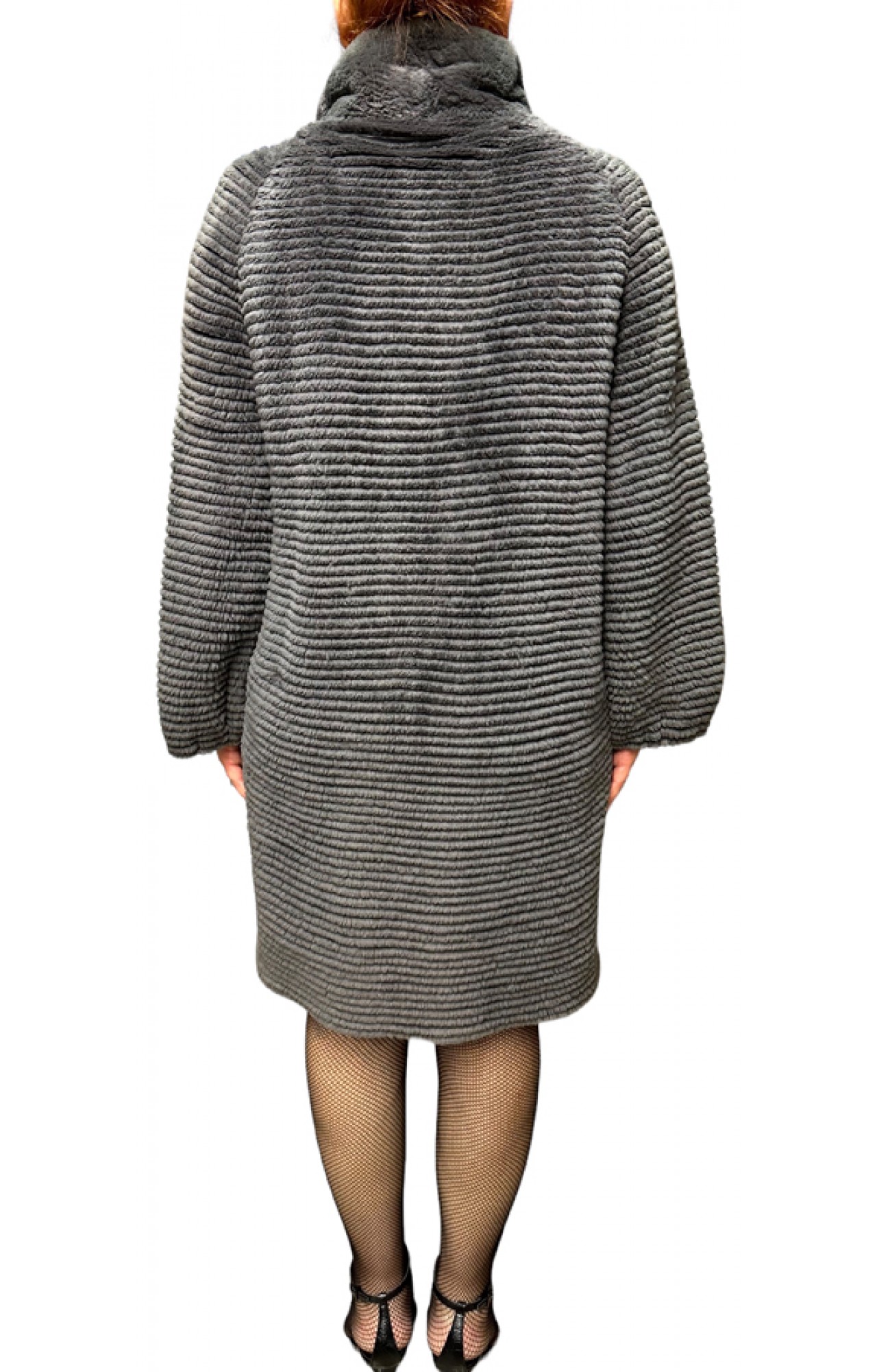 VIRGINIA WOMENS REX FUR GREY