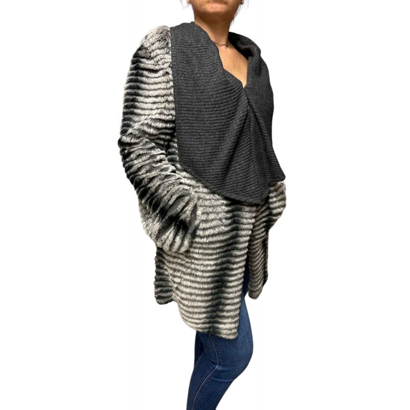 1190A ΓΥΝΑΙΚΕΙΑ ΓΟΥΝΙΝΗ ΖΑΚΕΤΑ REX ΓΚΡΙ