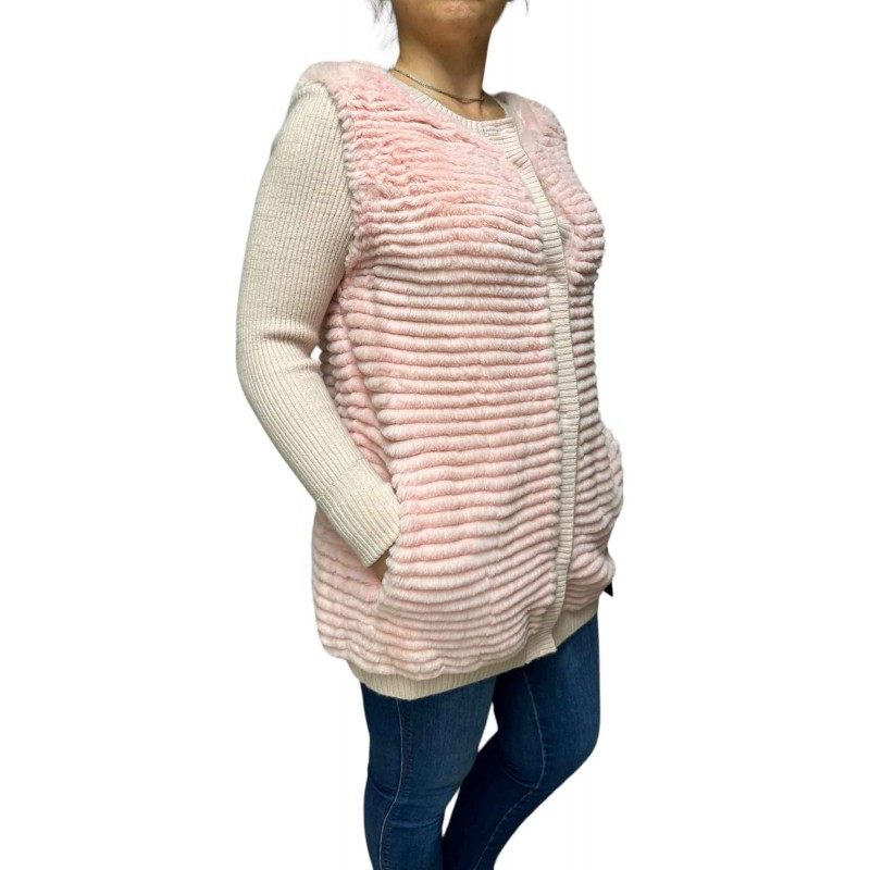 1635A ΓΥΝΑΙΚΕΙΑ ΓΟΥΝΙΝΗ ΖΑΚΕΤΑ REX ΡΟΖ