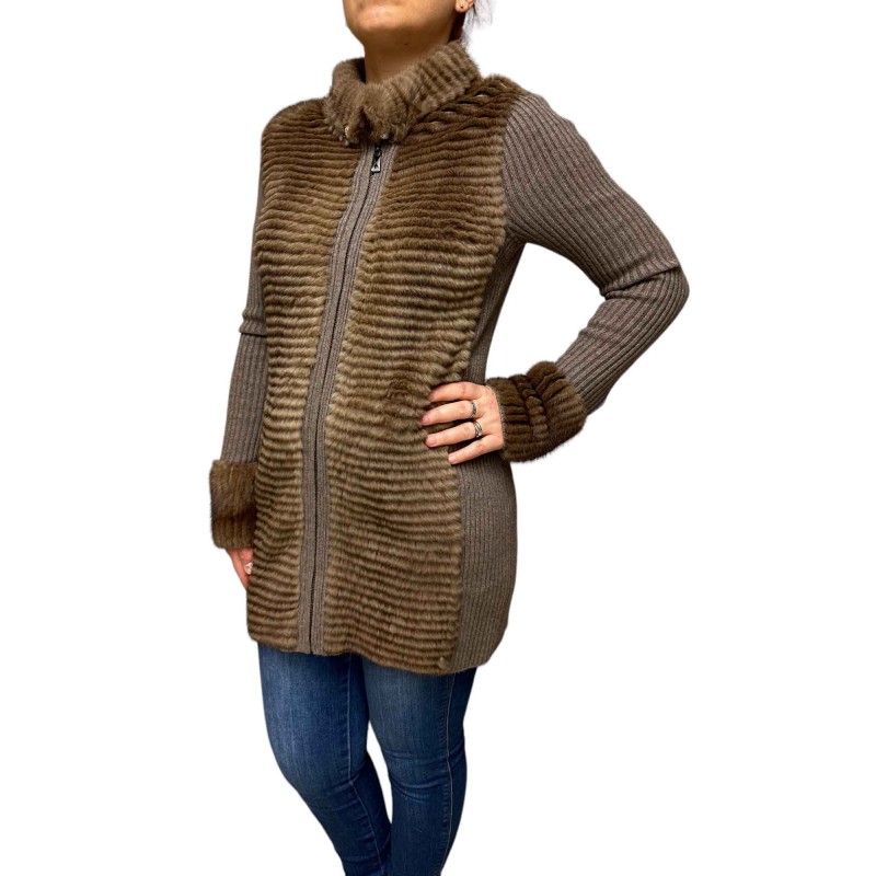 ANDREA ΓΥΝΑΙΚΕΙΑ ΓΟΥΝΙΝΗ ΖΑΚΕΤΑ MINK ΚΑΦΕ ANDREA ΓΥΝΑΙΚΕΙΑ ΓΟΥΝΙΝΗ ΖΑΚΕΤΑ MINK ΚΑΦΕ