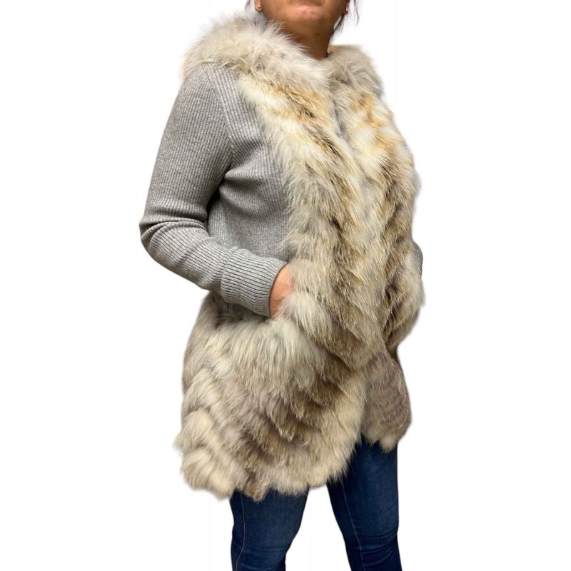 HOBBIE ΓΥΝΑΙΚΕΙΑ ΓΟΥΝΙΝΗ ΖΑΚΕΤΑ ΑΛΕΠΟΥ ΓΚΡΙ-ΜΠΕΖ HOBBIE ΓΥΝΑΙΚΕΙΑ ΓΟΥΝΙΝΗ ΖΑΚΕΤΑ ΑΛΕΠΟΥ ΓΚΡΙ-ΜΠΕΖ