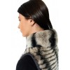 1025A WOMENS REX FUR VEST GREY CHINCHILA