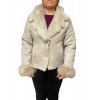 13094G WOMENS SHORT SHEEPSKIN BEIGE