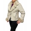 13094G WOMENS SHORT SHEEPSKIN BEIGE
