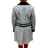 55015-BLACK WOMENS BLACK SHEEPSKIN COAT